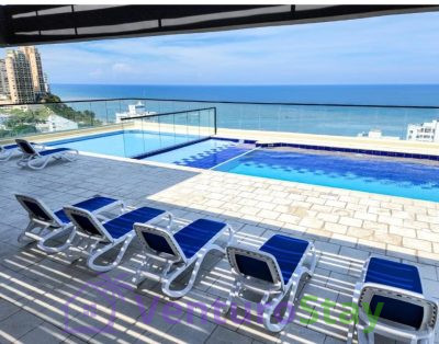 Apto vista al mar con piscina en el Rodadero
